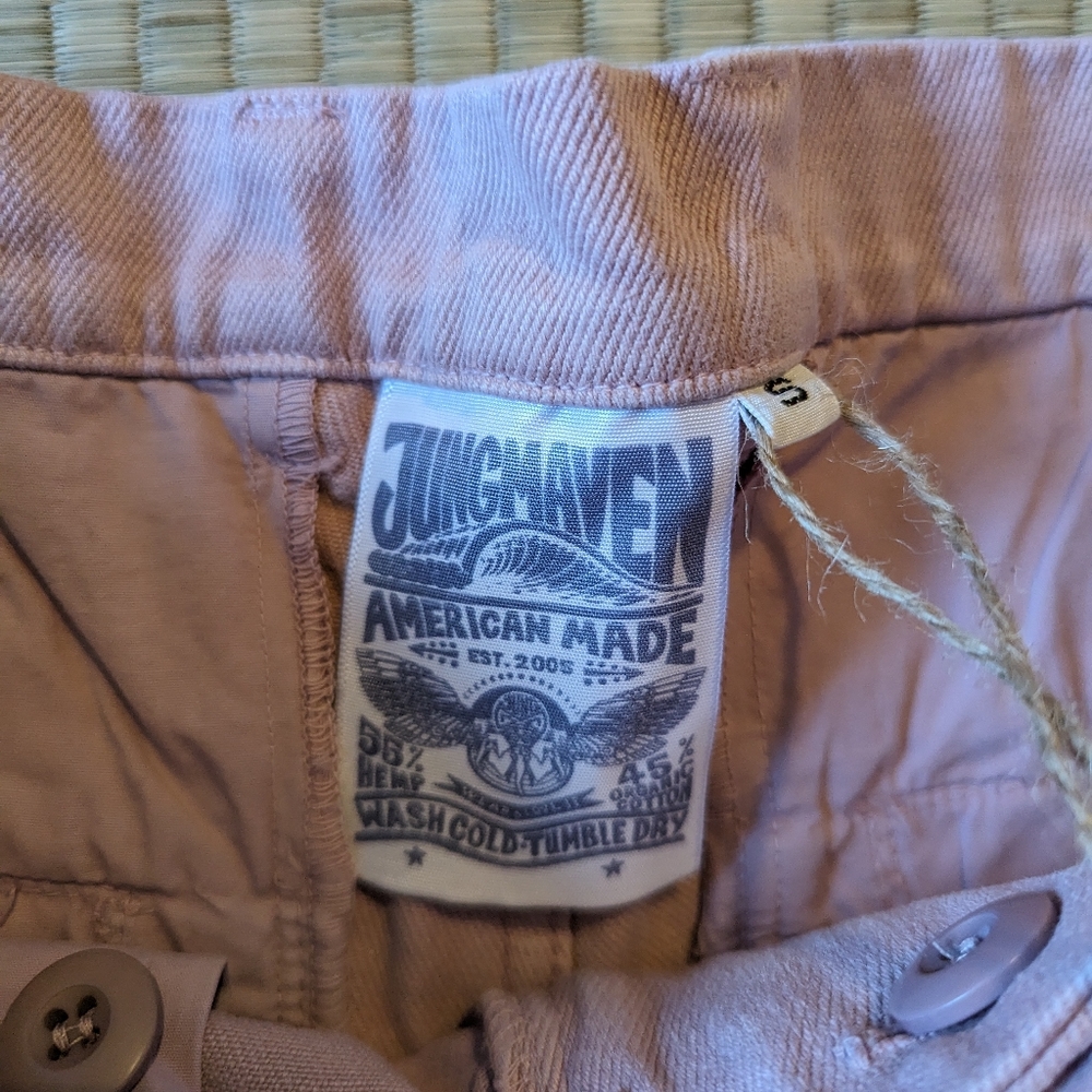 NWT Jungmaven Gaviota Shorts Hemp Blend Rose Quartz Men's Size Small Made in USA - Picture 4 of 4